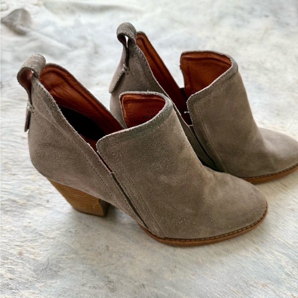 Elegant Taupe Suede Ankle Boots by Jeffery Campbell